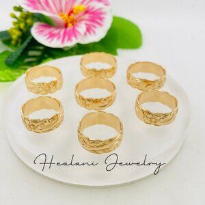 8mm Gold Hawaiian Band ring